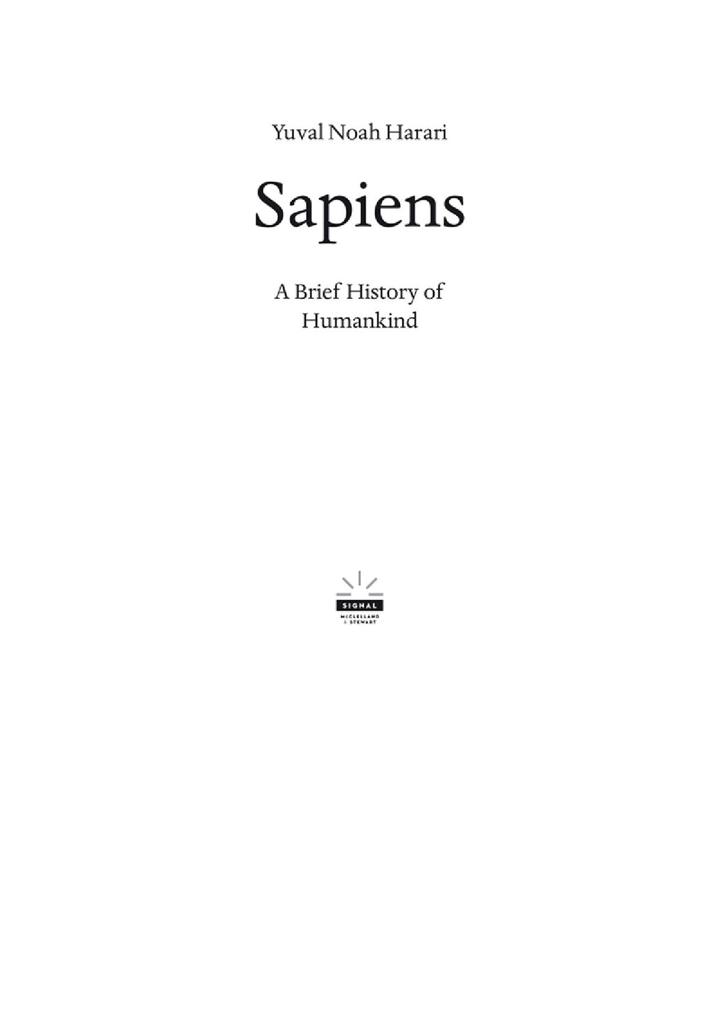 Sapiens: A Brief History of Humankind by Yuval Noah Harari (Book 1 of 2: A Brief History Series) | Instant PDF Download (No Physical Book)