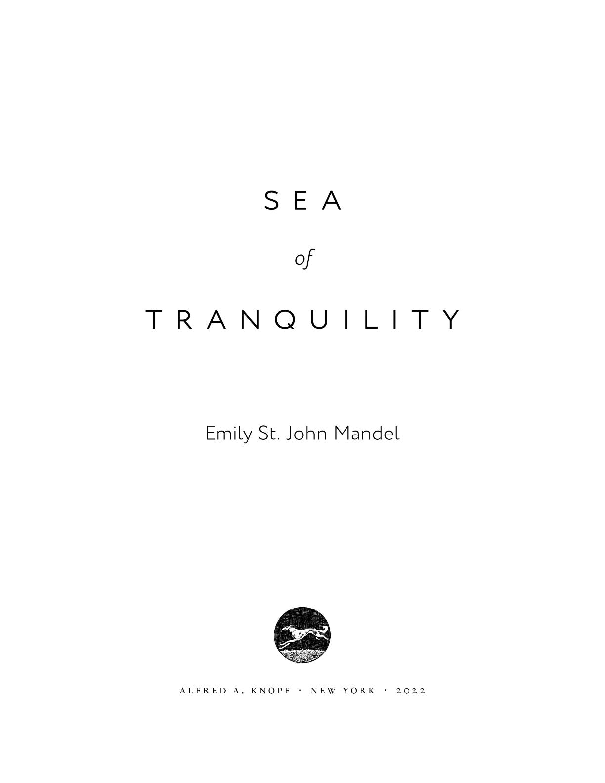 Sea of Tranquility by Emily St. John Mandel | Instant PDF Download (No Physical Book)