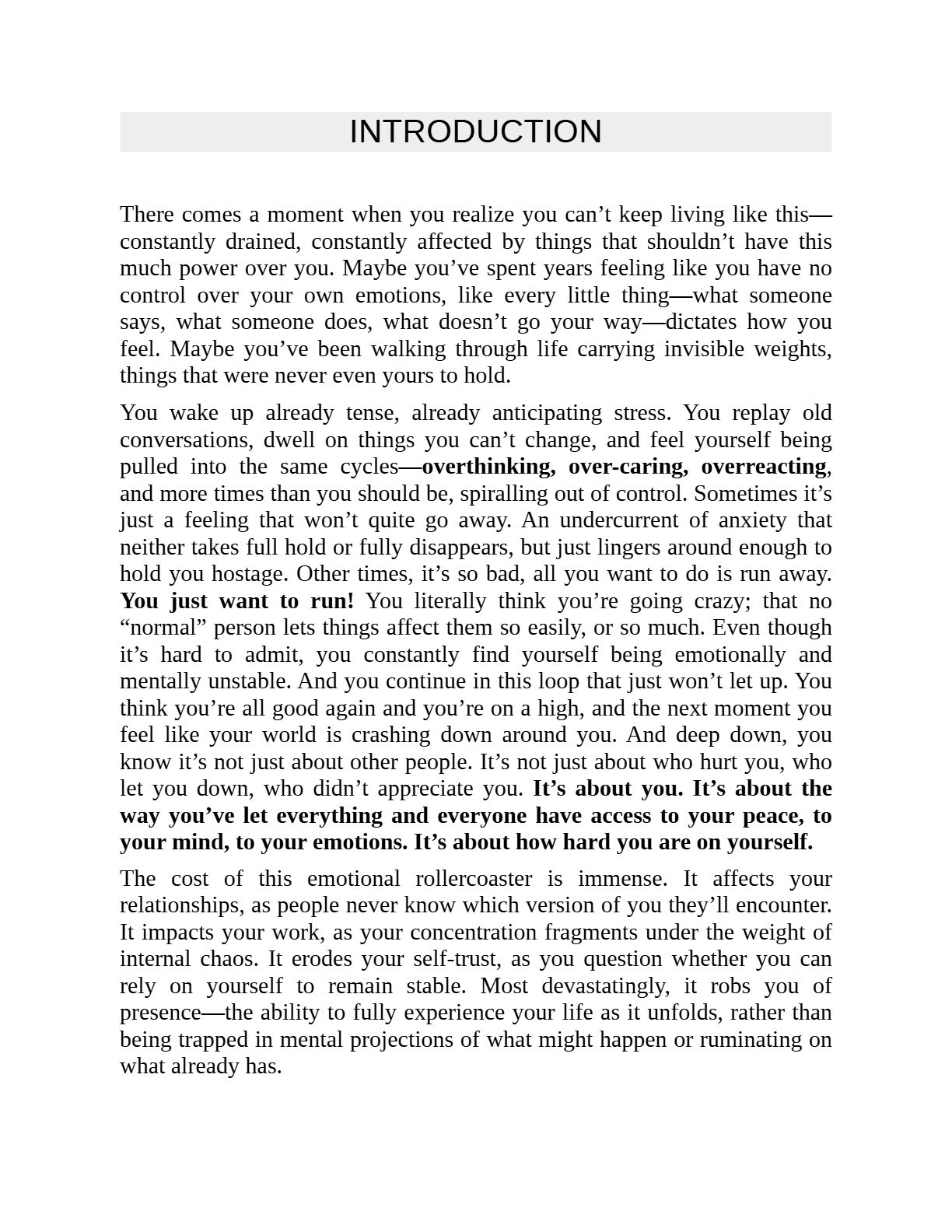 Stop Letting Everything Affect You: How to Break Free from Overthinking, Emotional Chaos, and Self-Sabotage by Daniel Chidiac | Instant PDF Download (No Physical Book)