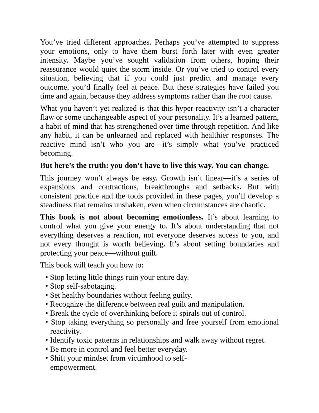 Stop Letting Everything Affect You: How to Break Free from Overthinking, Emotional Chaos, and Self-Sabotage by Daniel Chidiac | Instant PDF Download (No Physical Book)