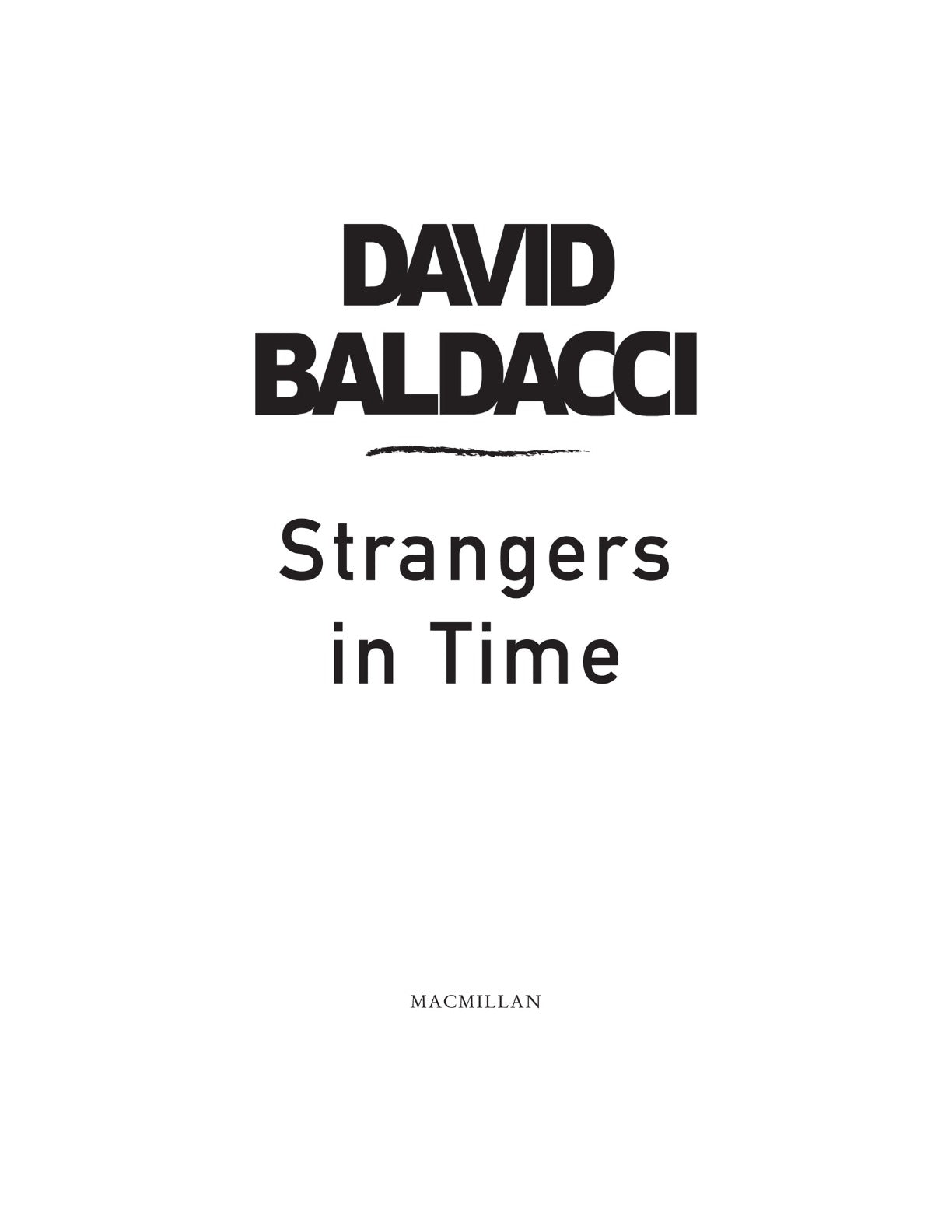 Strangers in Time by David Baldacci | Instant PDF Download (No Physical Book)