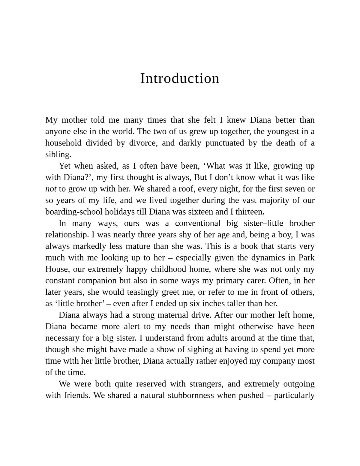 Swan Song: Diana, My Sister by Charles Spencer | Instant PDF Download (No Physical Book)
