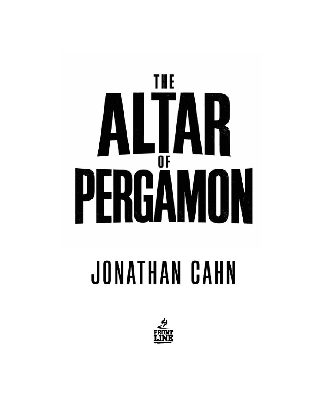 The Altar of Pergamon by Jonathan Cahn | Instant PDF Download (No Physical Book)