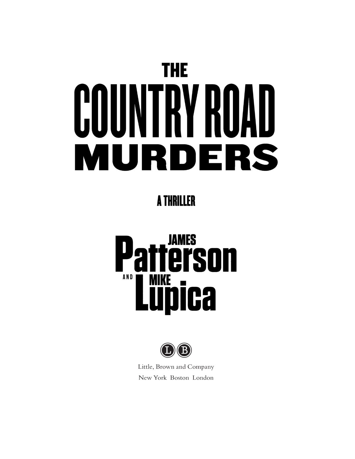 The Country Road Murders: A Thriller by James Patterson | Instant PDF Download (No Physical Book)