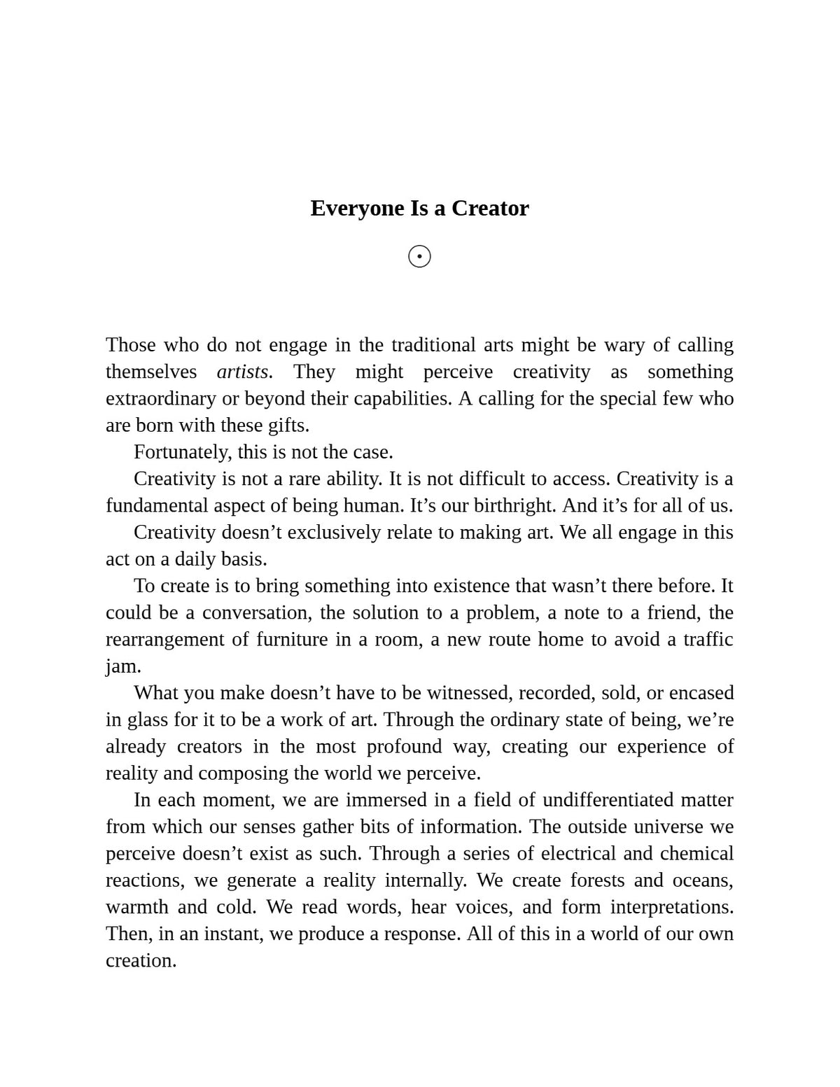 The Creative Act: A Way of Being by Rick Rubin | Instant PDF Download (No Physical Book)