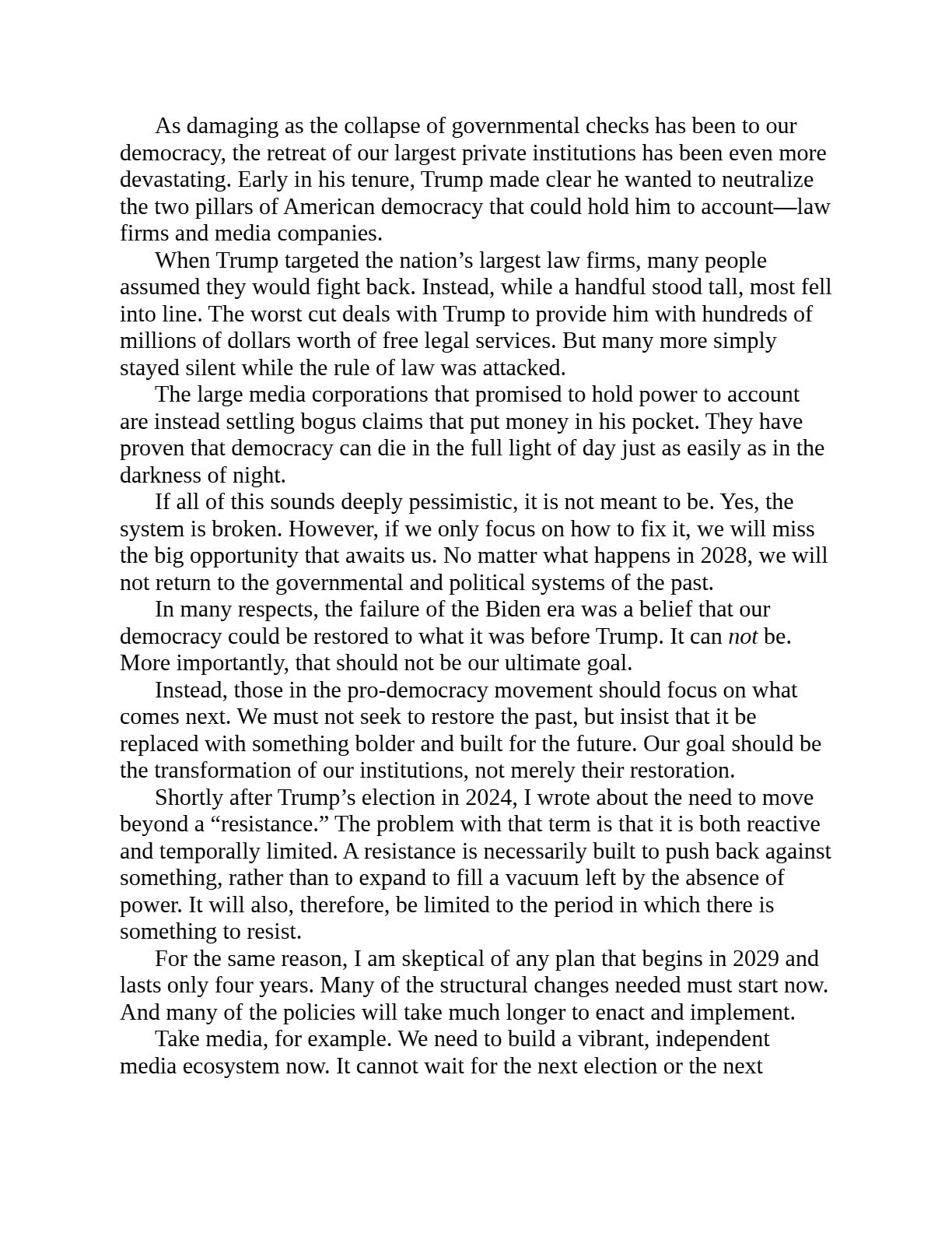 The Day After: How to Wield Power in a Post-Trump World by Brian Tyler Cohen | Instant PDF Download (No Physical Book)