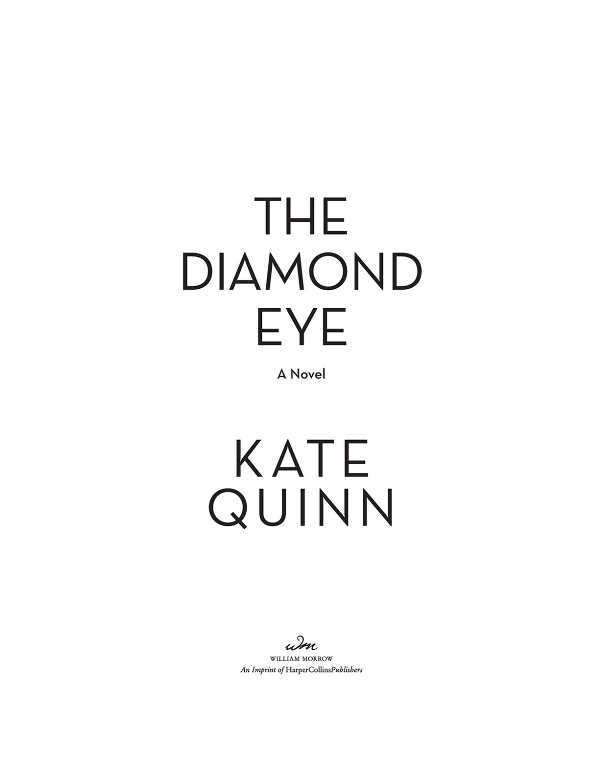 The Diamond Eye by Kate Quinn | Instant PDF Download (No Physical Book)