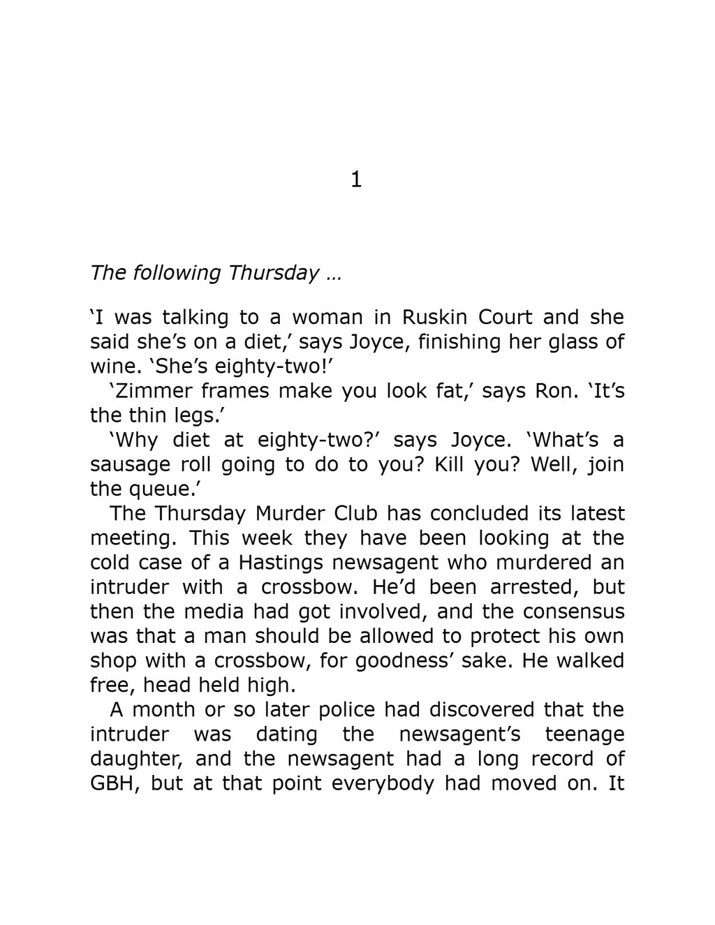 The Man Who Died Twice by Richard Osman (Book 2 of 5: Thursday Murder Club Mysteries) | Instant PDF Download (No Physical Book)
