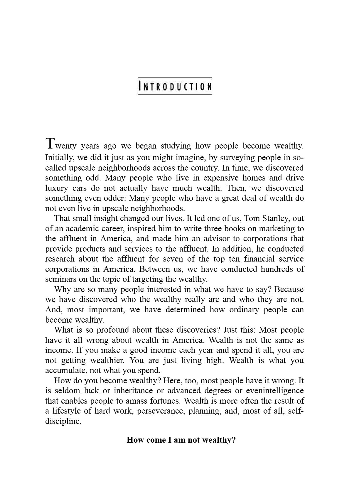 The Millionaire Next Door: The Surprising Secrets of America's Wealthy by Thomas J. Stanley & William D. Danko | Instant PDF Download (No Physical Book)