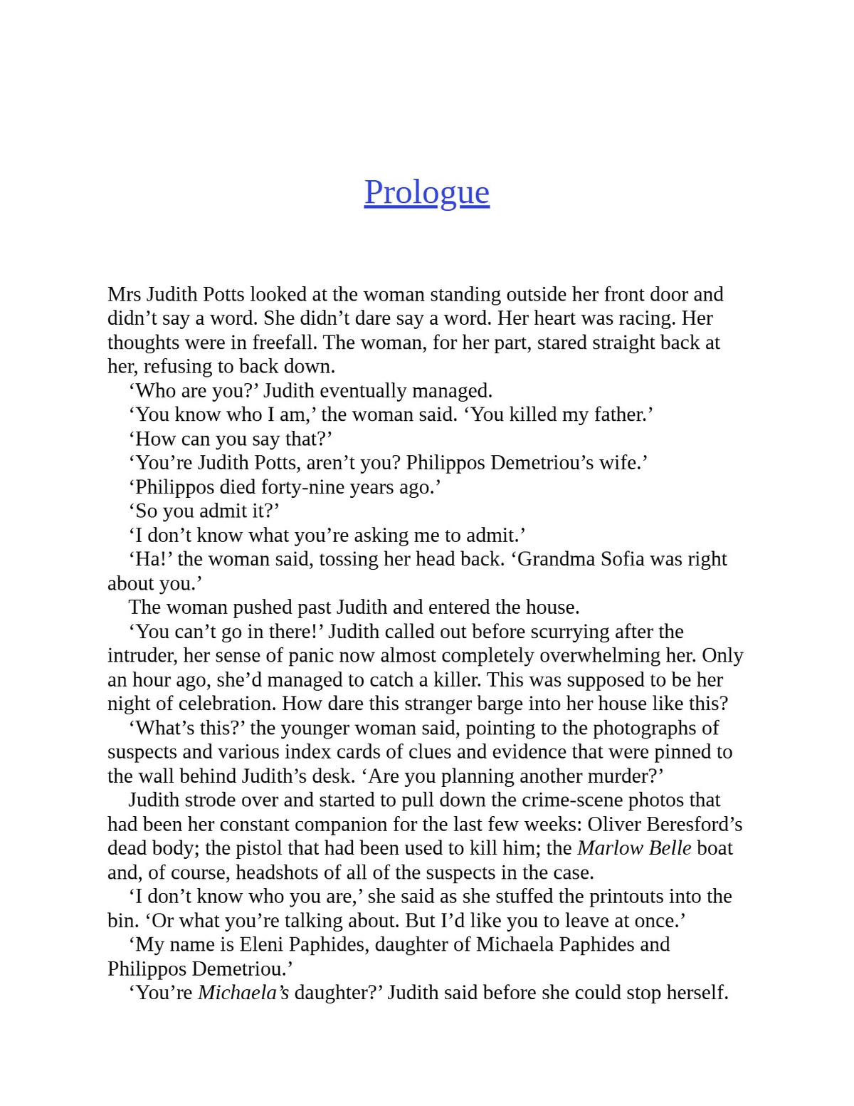 The Mysterious Affair of Judith Potts by Robert Thorogood (Book 5 of 5: The Marlow Murder Club) | Instant PDF Download (No Physical Book)
