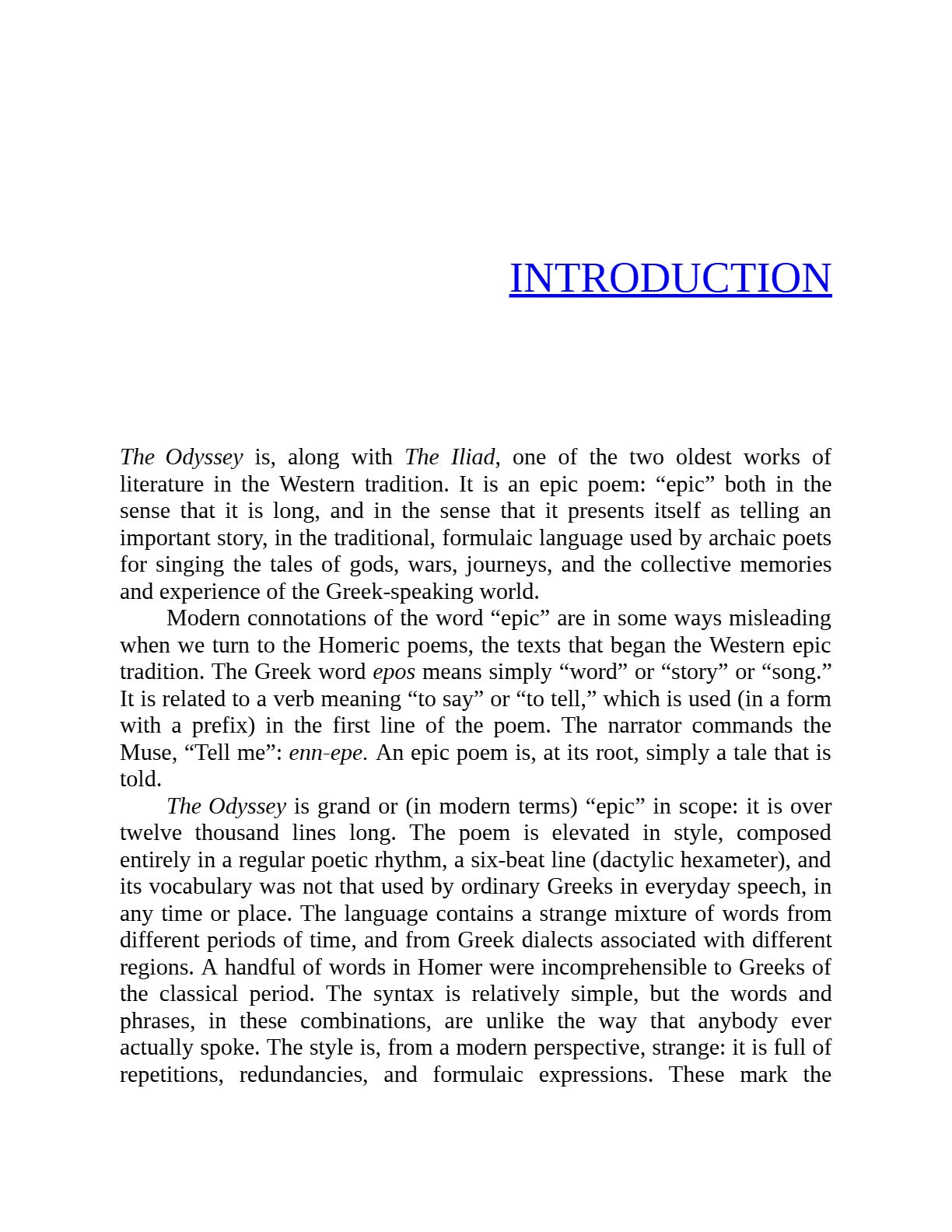 The Odyssey Homer by Emily Wilson | Instant PDF Download (No Physical Book)