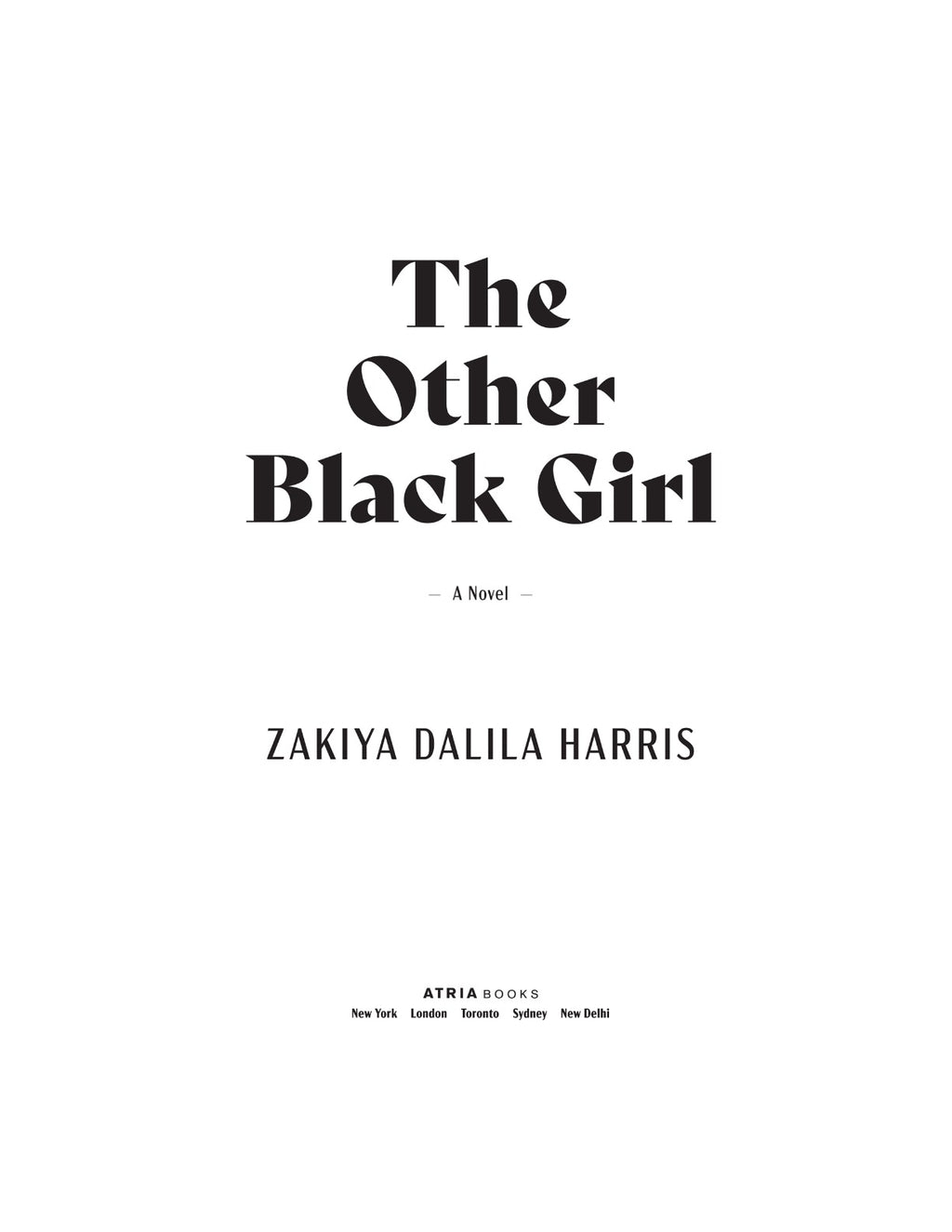 The Other Black Girl by Zakiya Dalila Harris | Instant PDF Download (No Physical Book)