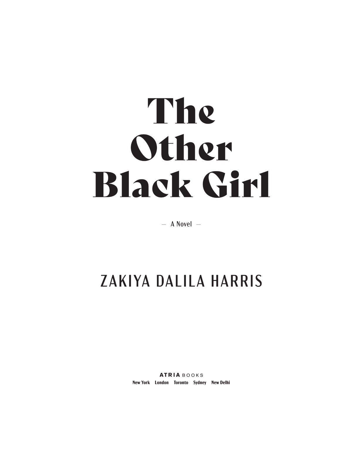 The Other Black Girl by Zakiya Dalila Harris | Instant PDF Download (No Physical Book)
