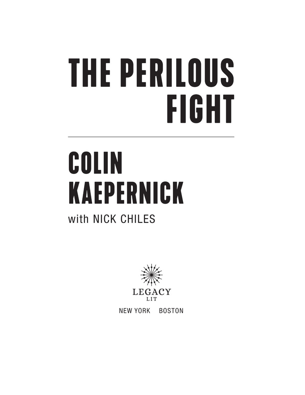 The Perilous Fight by Colin Kaepernick | Instant PDF Download (No Physical Book)