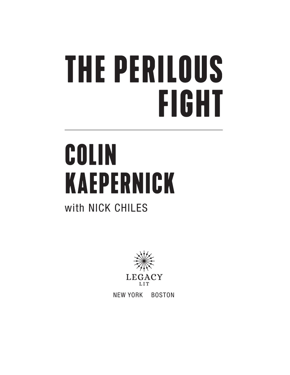 The Perilous Fight by Colin Kaepernick | Instant PDF Download (No Physical Book)