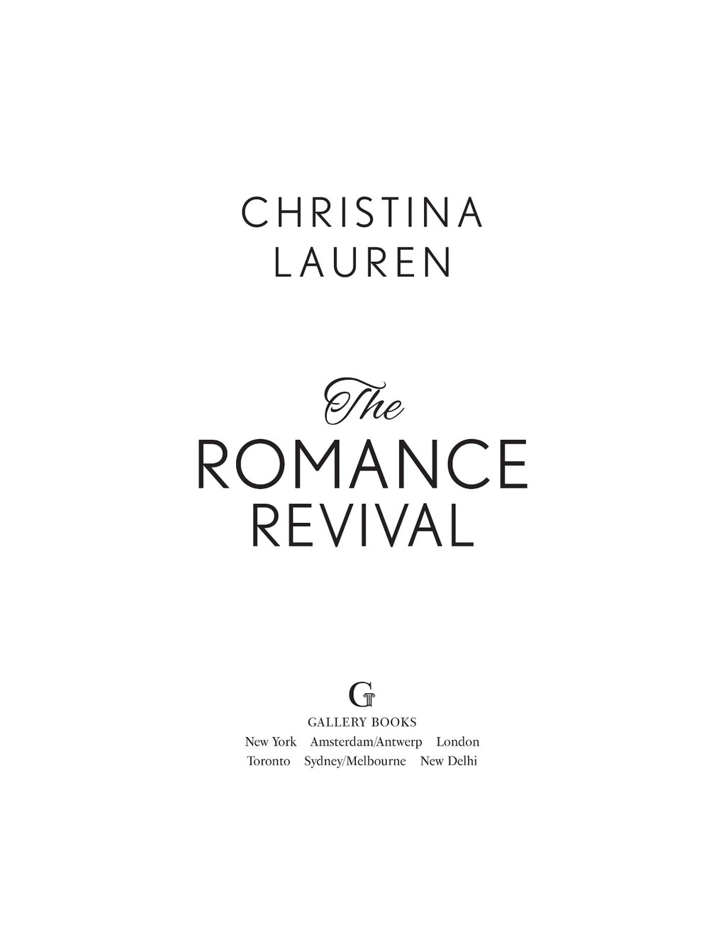 The Romance Revival by Christina Lauren | Instant PDF Download (No Physical Book)