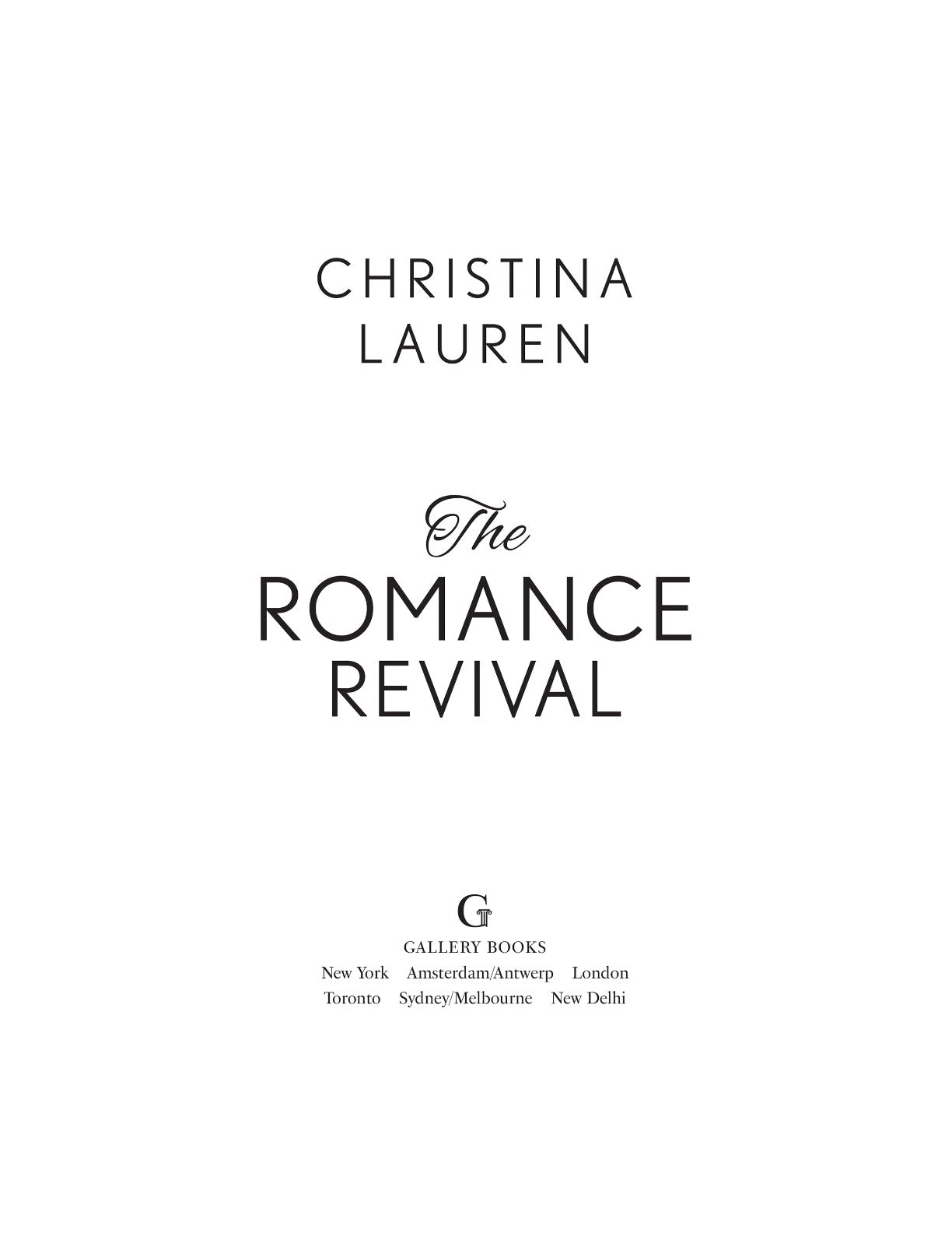 The Romance Revival by Christina Lauren | Instant PDF Download (No Physical Book)