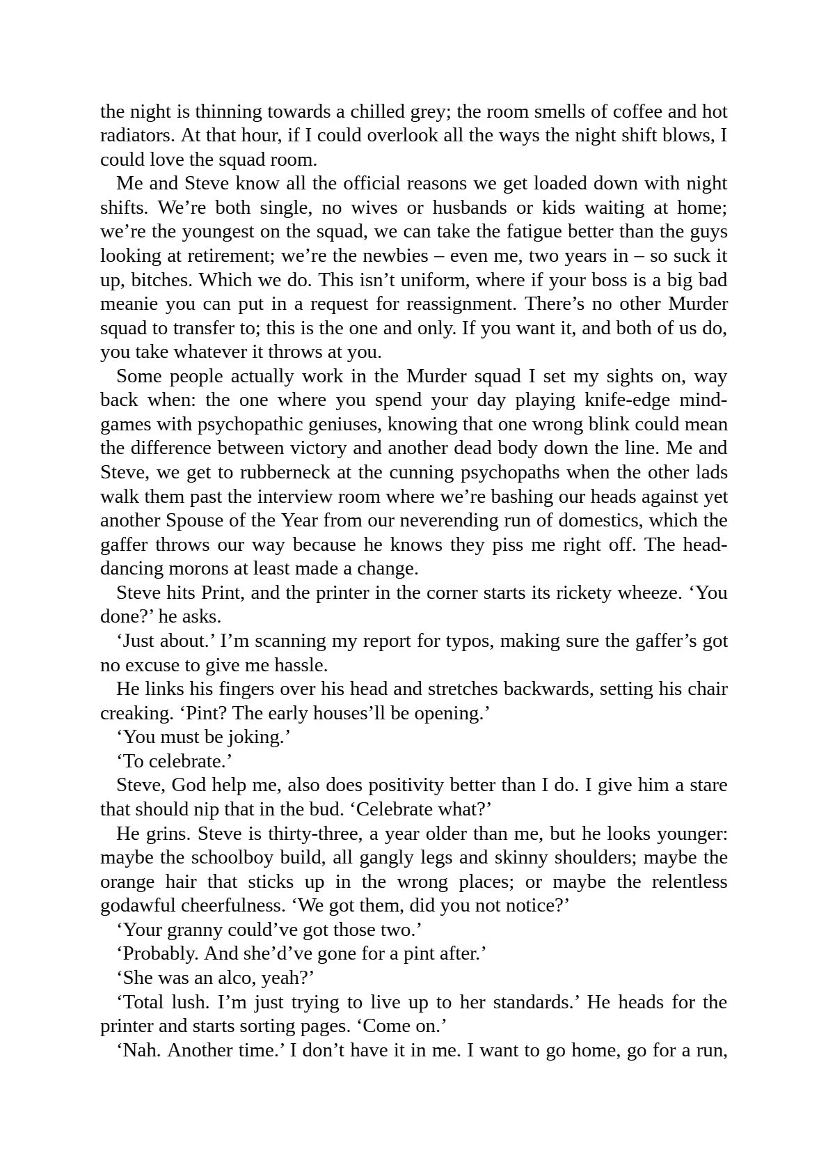 The Trespasser by Tana French (Book 6 of 6: Dublin Murder Squad) | Instant PDF Download (No Physical Book)