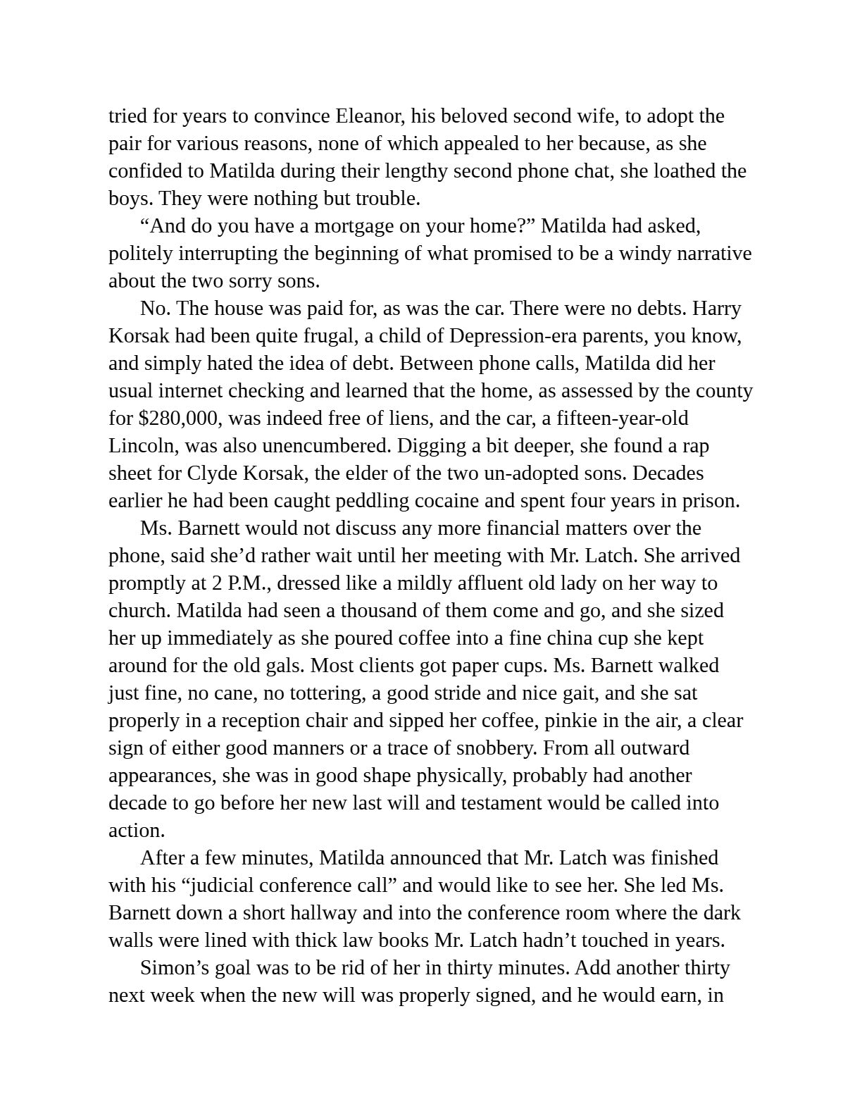 The Widow: A Novel by John Grisham | Instant PDF Download (No Physical Book)