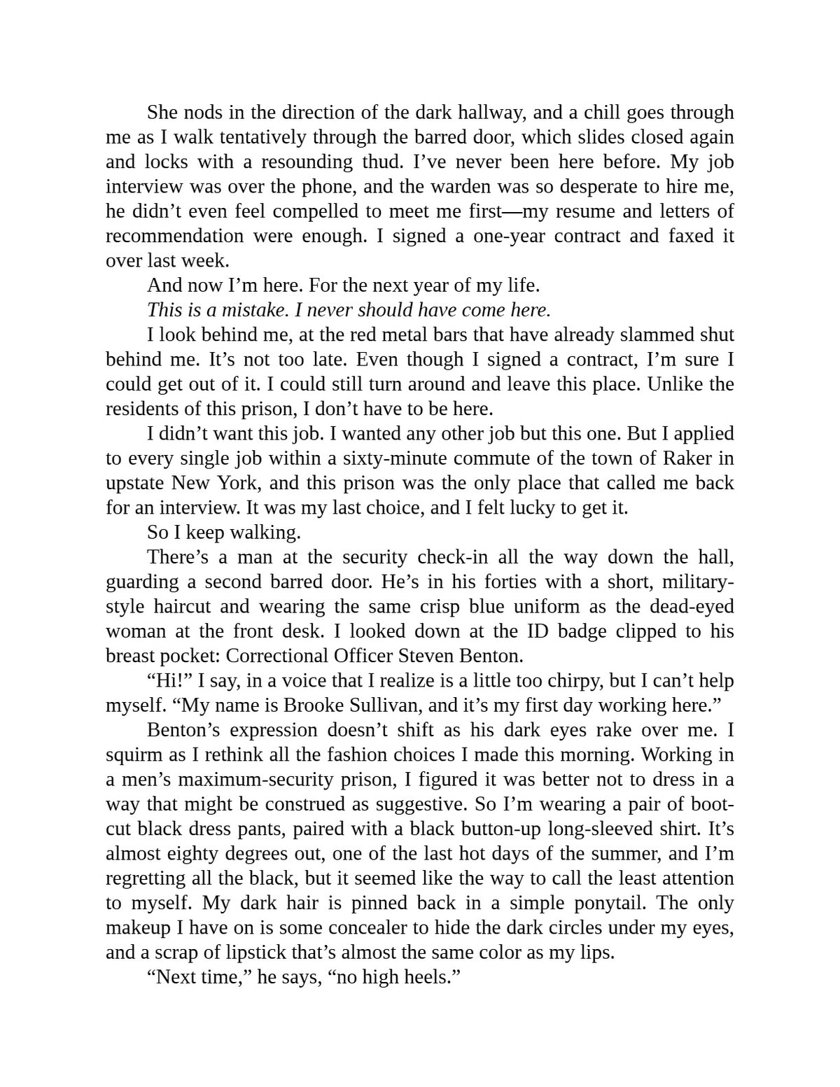 The Inmate by Freida McFadden | Instant PDF Download (No Physical Book)
