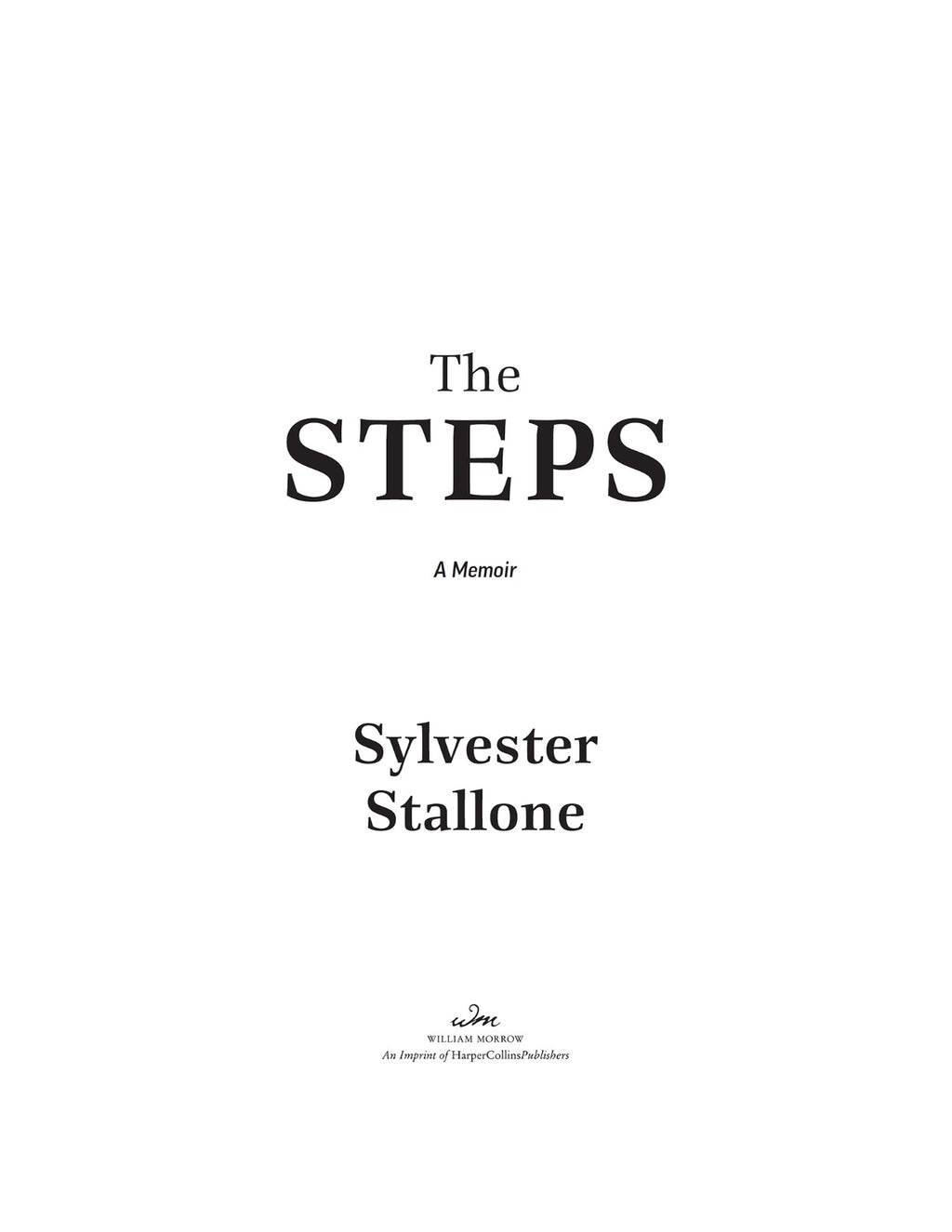The Steps: A Memoir by Sylvester Stallone | Instant PDF Download (No Physical Book)