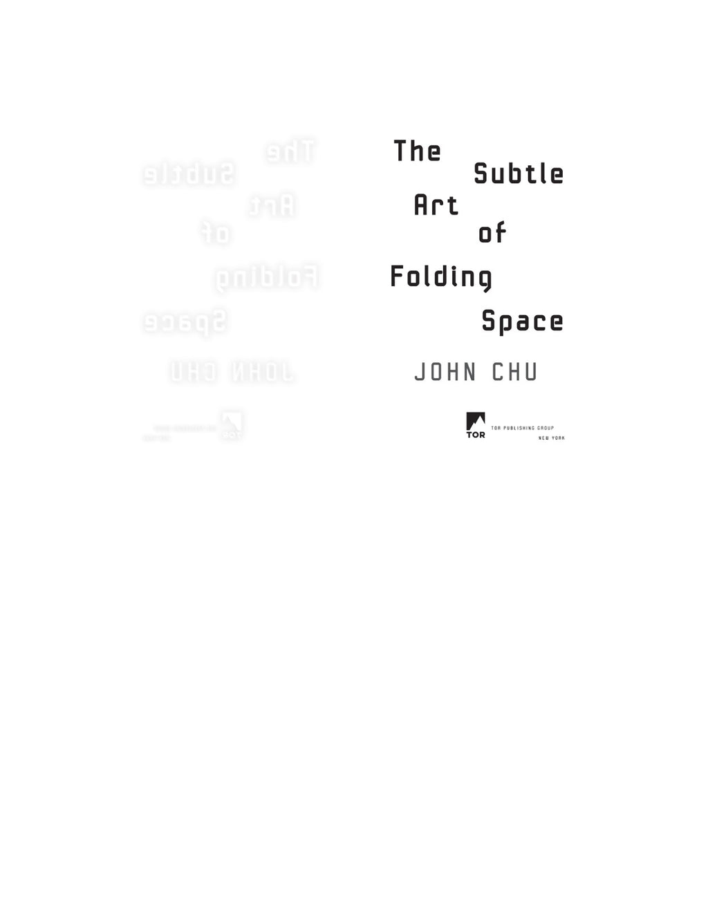 The Subtle Art of Folding Space by John Chu | Instant PDF Download (No Physical Book)