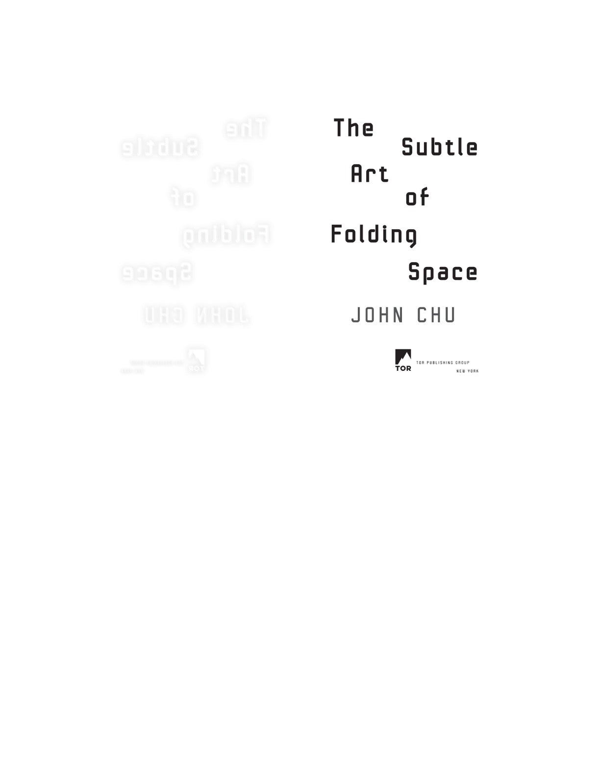 The Subtle Art of Folding Space by John Chu | Instant PDF Download (No Physical Book)