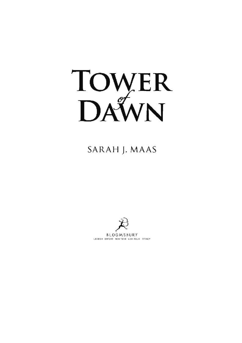 Tower of Dawn by Sarah J. Maas (Book 6 of 7: Throne Of Glass Series) | Instant PDF Download (No Physical Book)
