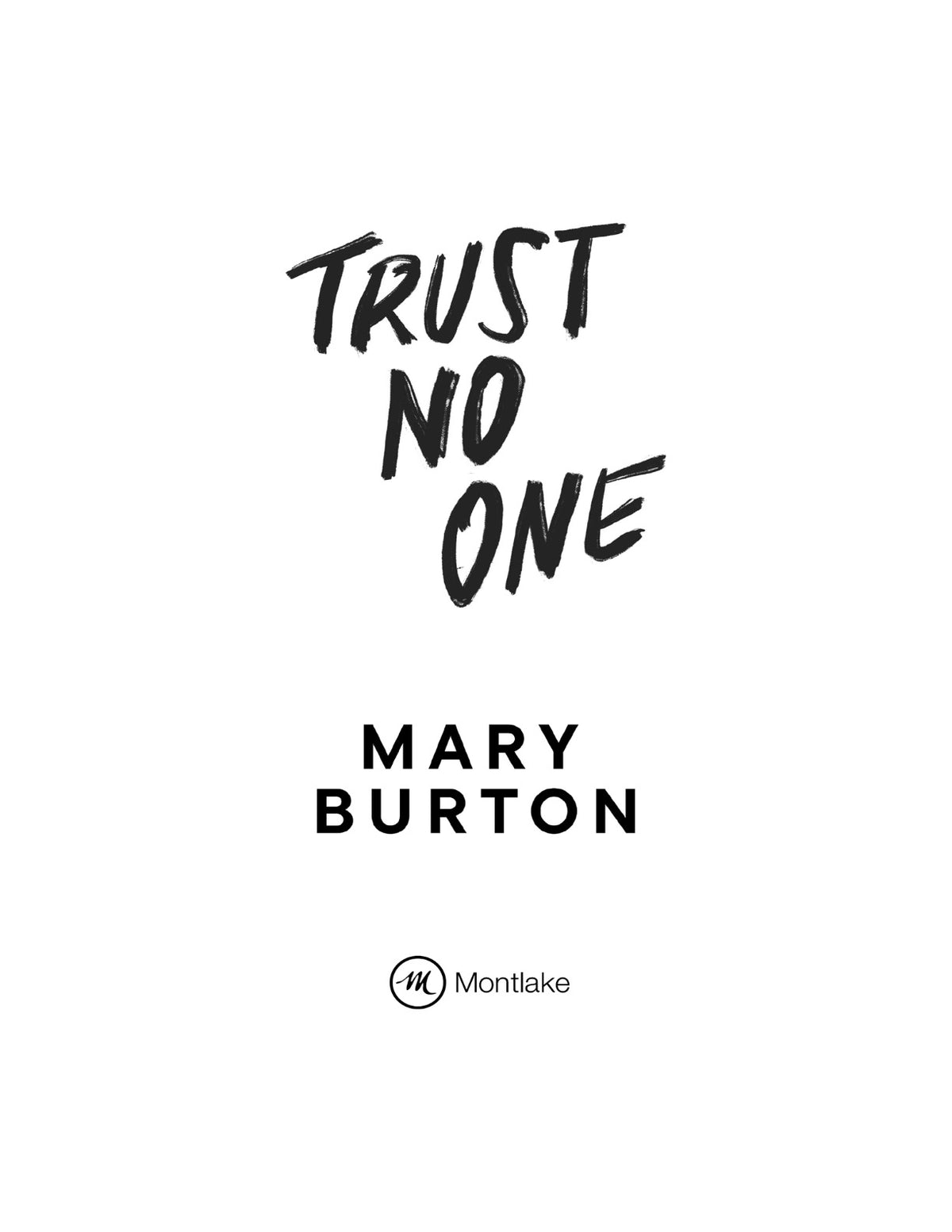 Trust No One by Mary Burton | Instant PDF Download (No Physical Book)