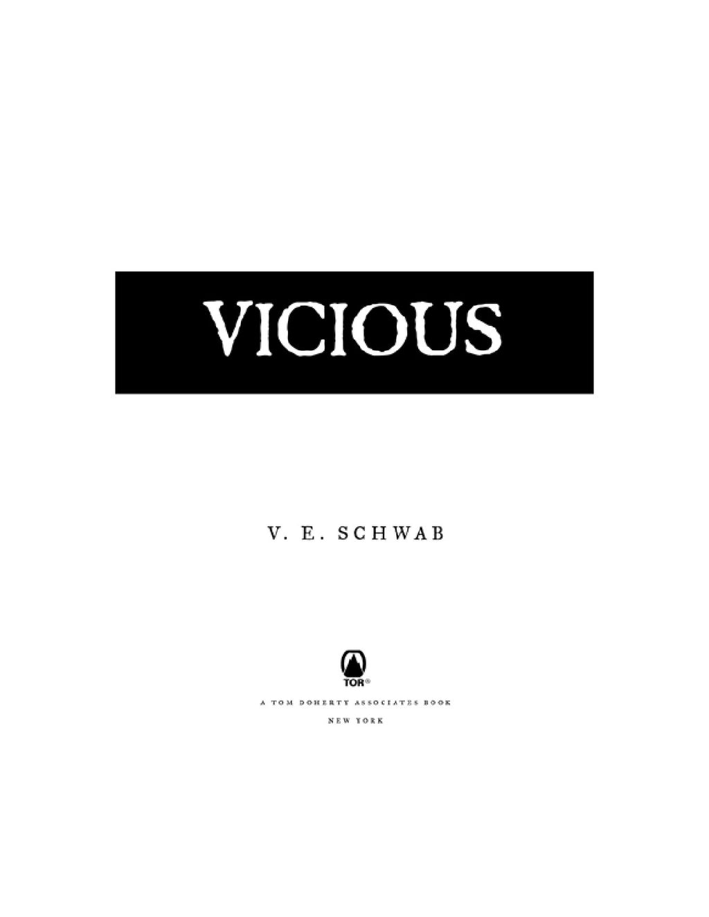 Vicious by V.E. Schwab (Book 1 of 3: Villains) | Instant PDF Download (No Physical Book)