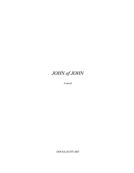 John of John by Douglas Stuart | Literary Fiction PDF