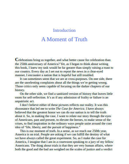 The Case for America by Bret Baier | Instant PDF Download (No Physical Book)