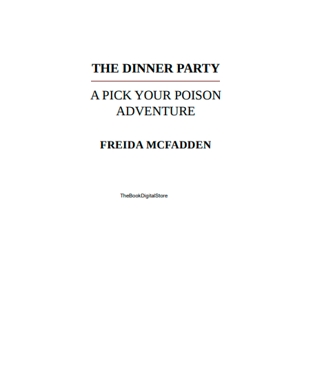 The Dinner Party by Freida McFadden | Instant PDF Download (No Physical Book)