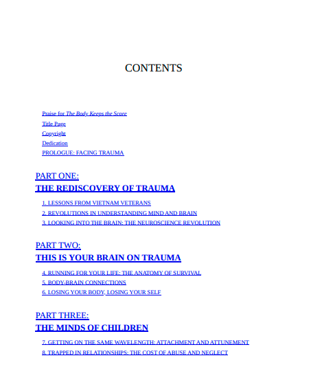 The Body Keeps the Score by Bessel van der Kolk | Instant PDF Download (No Physical Book)