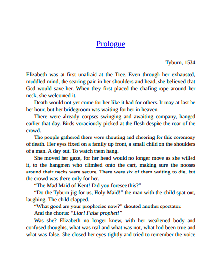 The Lost Book of Elizabeth Barton by Jennifer N. Brown | Instant PDF Download