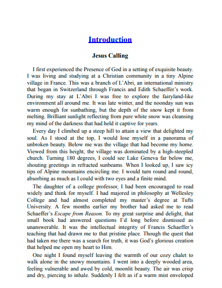Jesus Calling by Sarah Young | Instant PDF Download (No Physical Book)