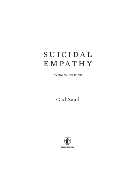Suicidal Empathy by Gad Saad | Instant PDF Download (No Physical Book)