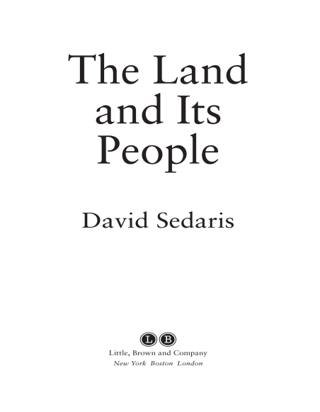The Land and Its People: Essays by David Sedaris | Instant PDF Download (No Physical Book)