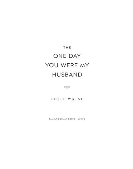 The One Day You Were My Husband by Rosie Walsh | Instant PDF Download (No Physical Book)