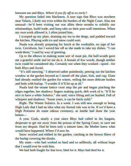 A Court of Frost and Starlight by Sarah J. Maas (Book 4 of 7: A Court of Thorns and Roses) | Instant PDF Download (No Physical Book)