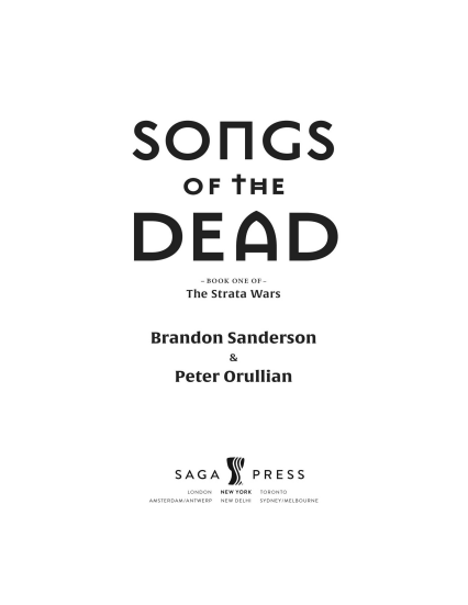 Songs of the Dead by Brandon Sanderson | Instant PDF Download (No Physical Book)