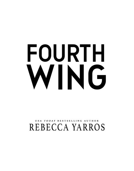 Fourth Wing by Rebecca Yarros (Book 1 of 3: The Empyrean) | Instant PDF Download (No Physical Book)