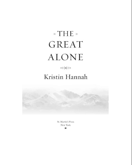 The Great Alone by Kristin Hannah | Instant PDF Download (No Physical Book)