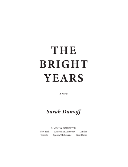 The Bright Years by Sarah Damoff | Instant PDF Download (No Physical Book)