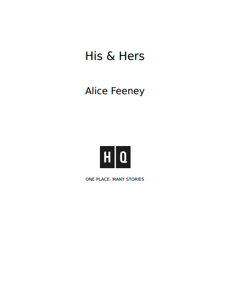 His & Hers by Alice Feeney | Instant PDF Download (No Physical Book)