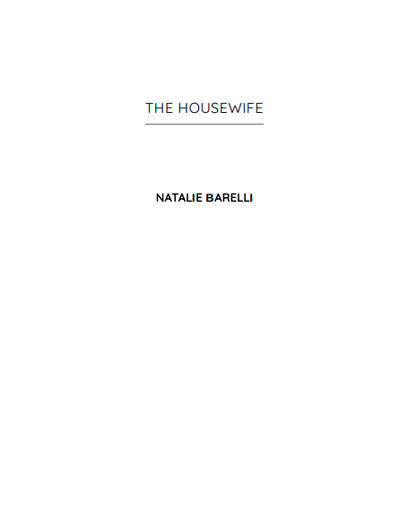 The Housewife by Natalie Barelli | Instant PDF Download (No Physical Book)