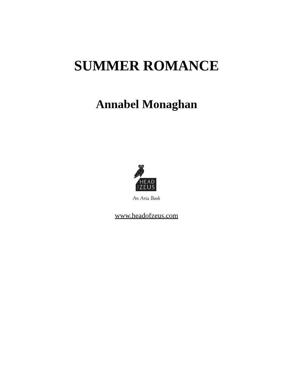 Summer Romance by Annabel Monaghan | Instant PDF Download (No Physical Book)
