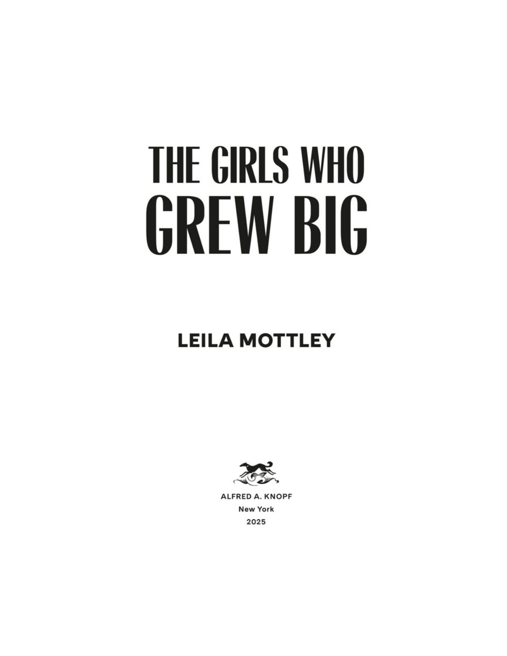 The Girls Who Grew Big by Leila Mottley | Instant PDF Download (No Physical Book)