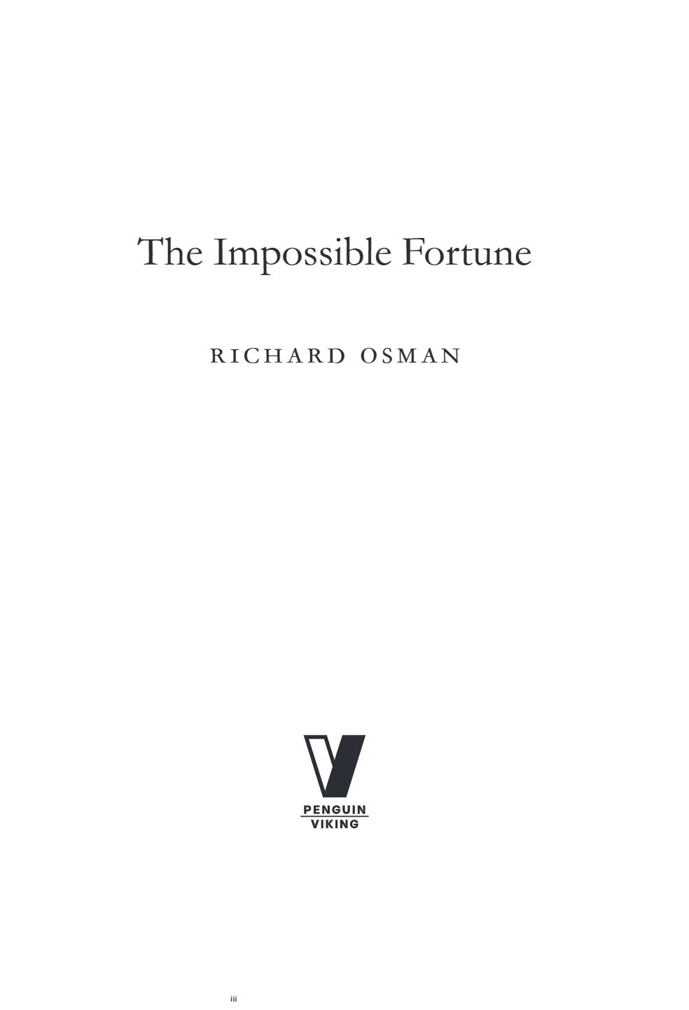 The Impossible Fortune by Richard Osman (Book 5 of 5: Thursday Murder Club Mysteries) | Instant PDF Download (No Physical Book)