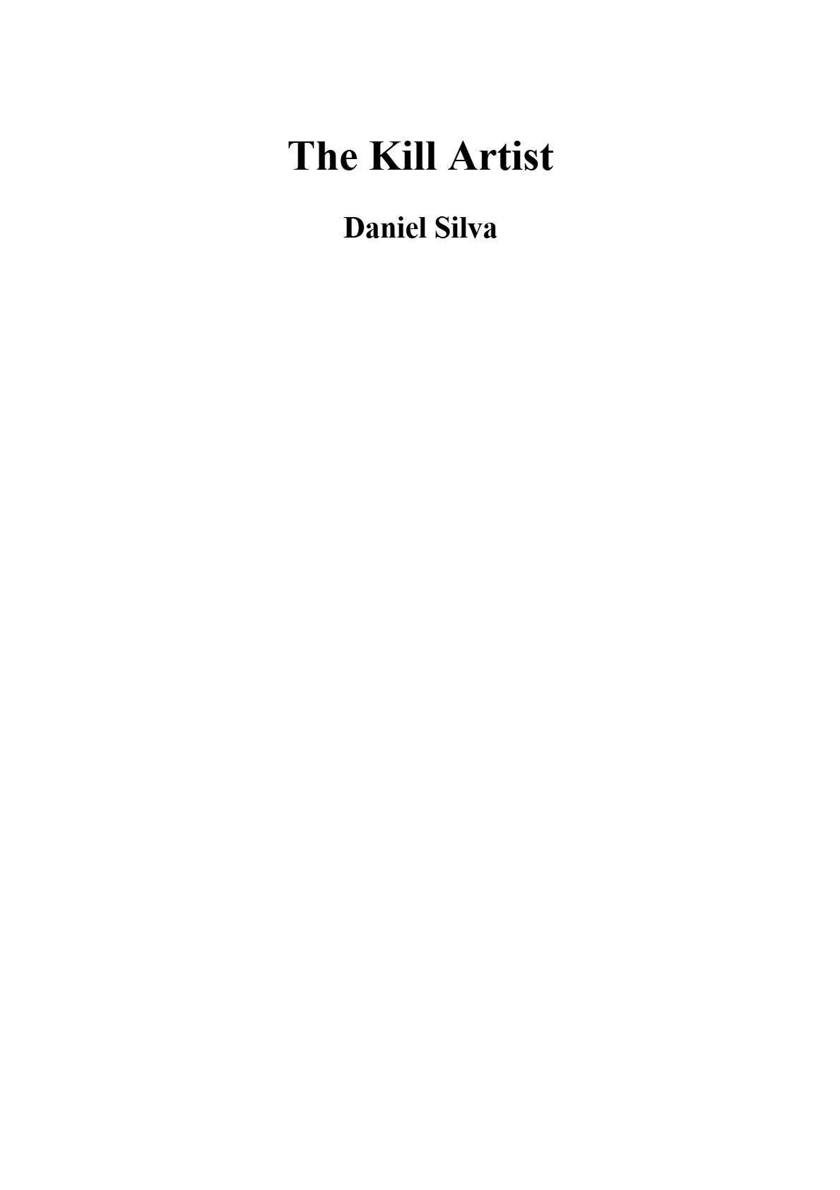 The Kill Artist by Daniel Silva (Book 1 of 26: Gabriel Allon) | Instant PDF Download (No Physical Book)